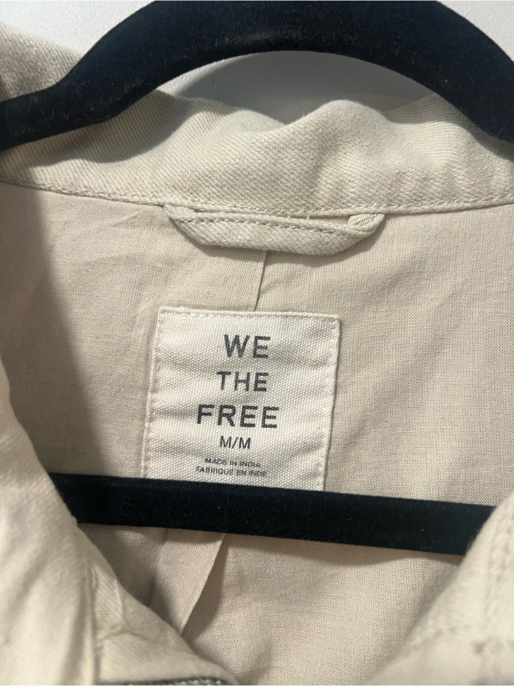 Free People x We The Free Kali Washed Utility Jacket Morning Oat Medium - Picture 7 of 14